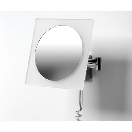 Зеркало косметическое Wasserkraft K-1008 с LED-подсветкой, 3-х кратным увеличением