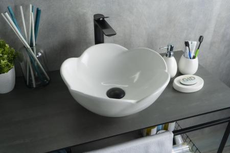 Раковина Gid N9078 39x39 на столешницу белая