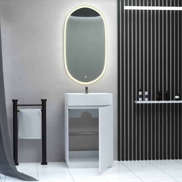 Тумба SANVIT Рольф мини 3d  59 напольная Белый без раковины