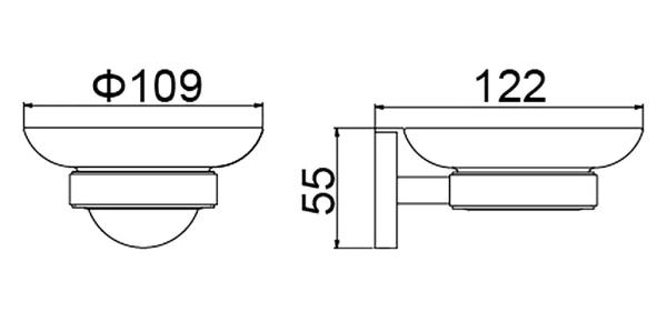 Мыльница Timo Saona (13021/17) золото матовое